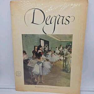 Vintage 1952 Abrams‎ Art Book Degas (1834-1917) 16 Beautiful Full Color Plates